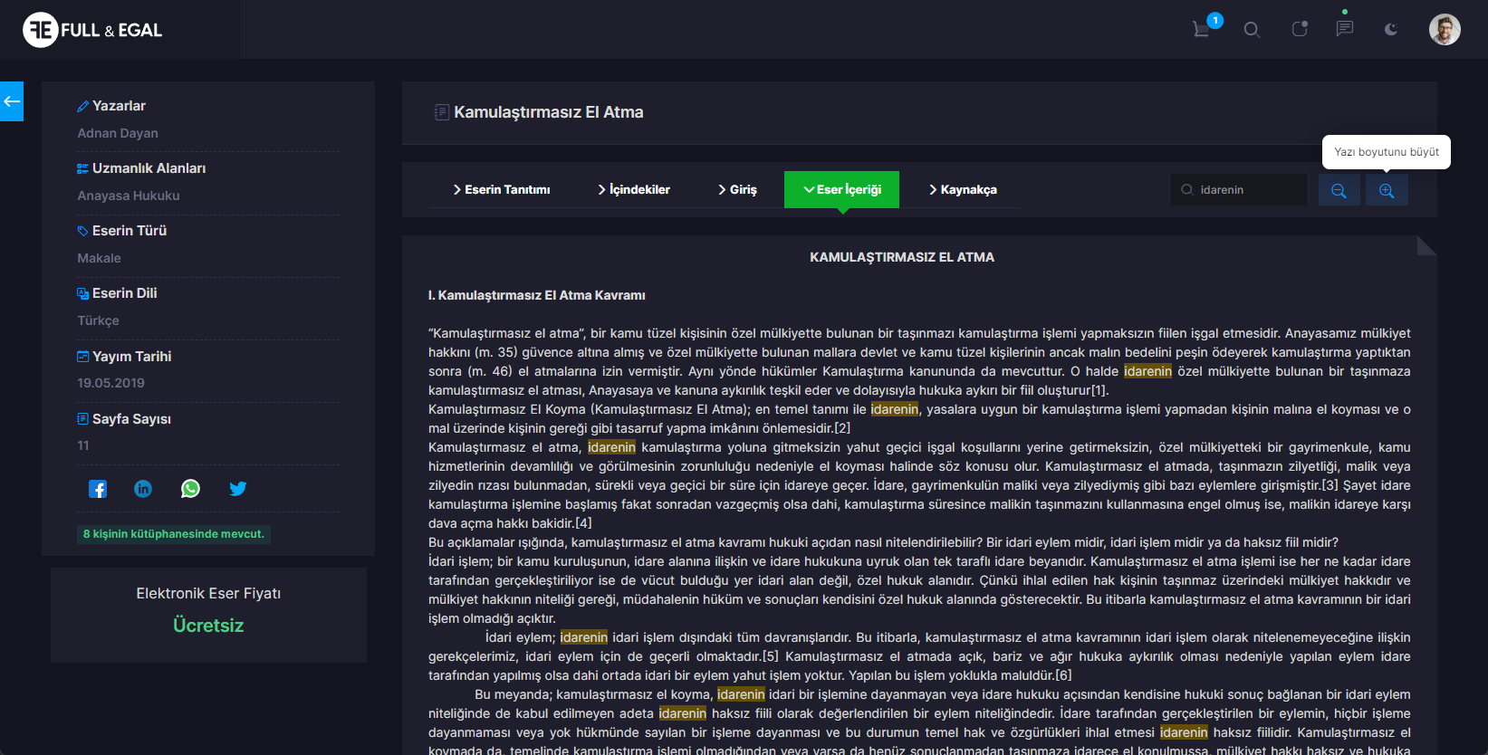 Dijital ve Basılı Eserler Marketi