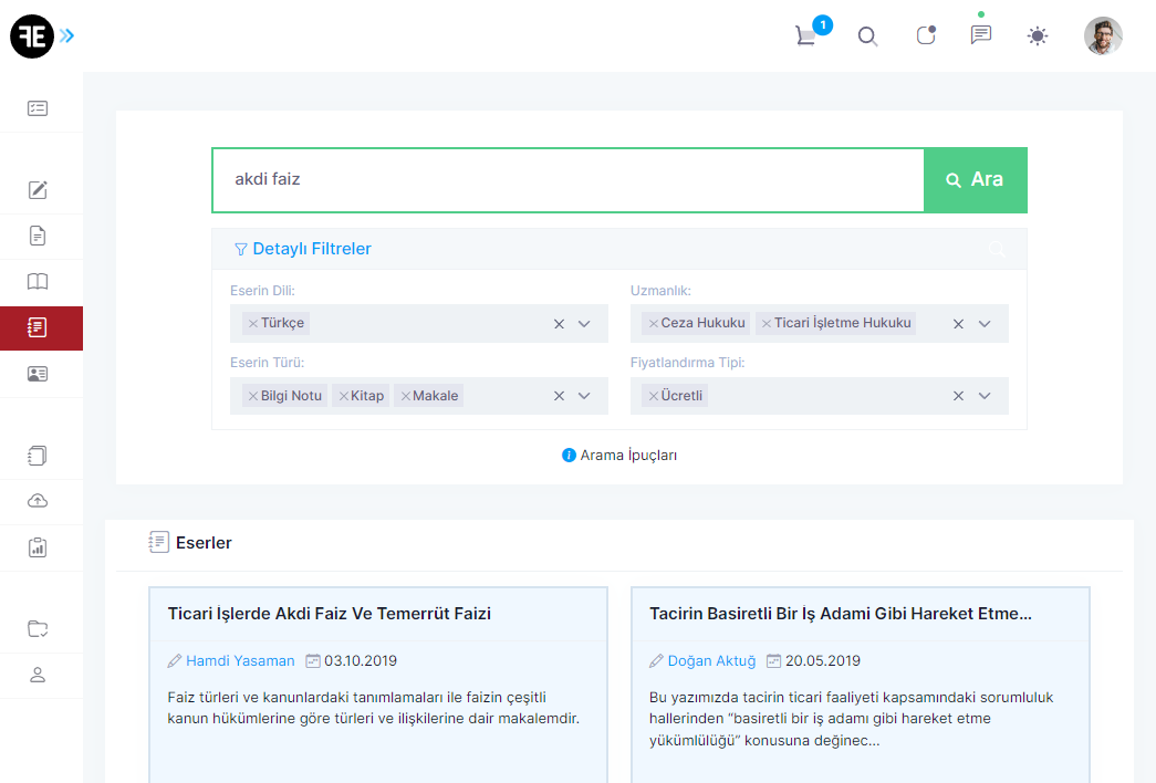 Uzmanlık Kategorileri